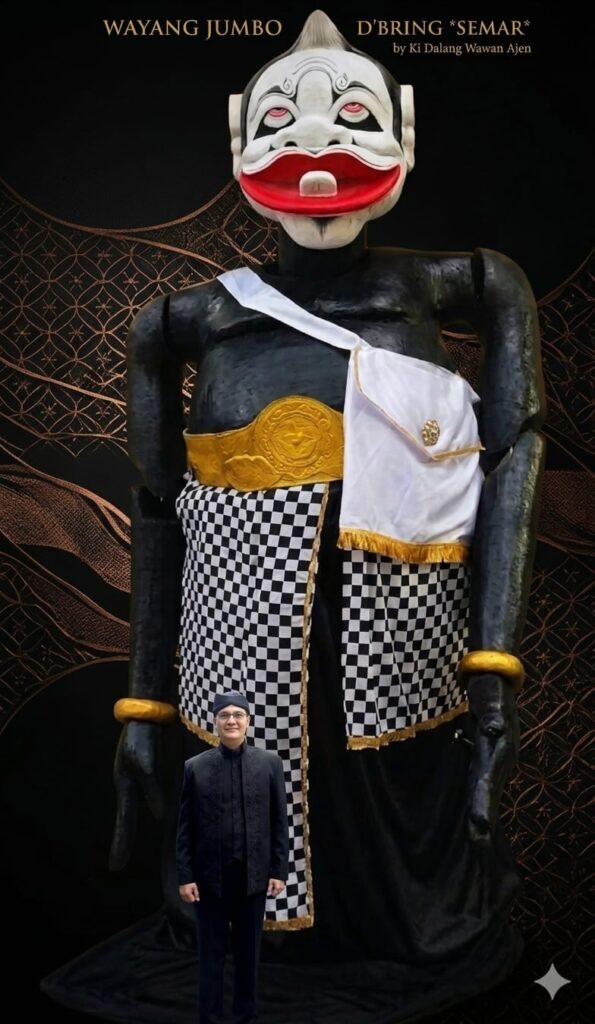 Sosok semar dalam wayang jumbo d'Bring karya Ki Dalang Wawan Ajen (dok Wawan Ajen)